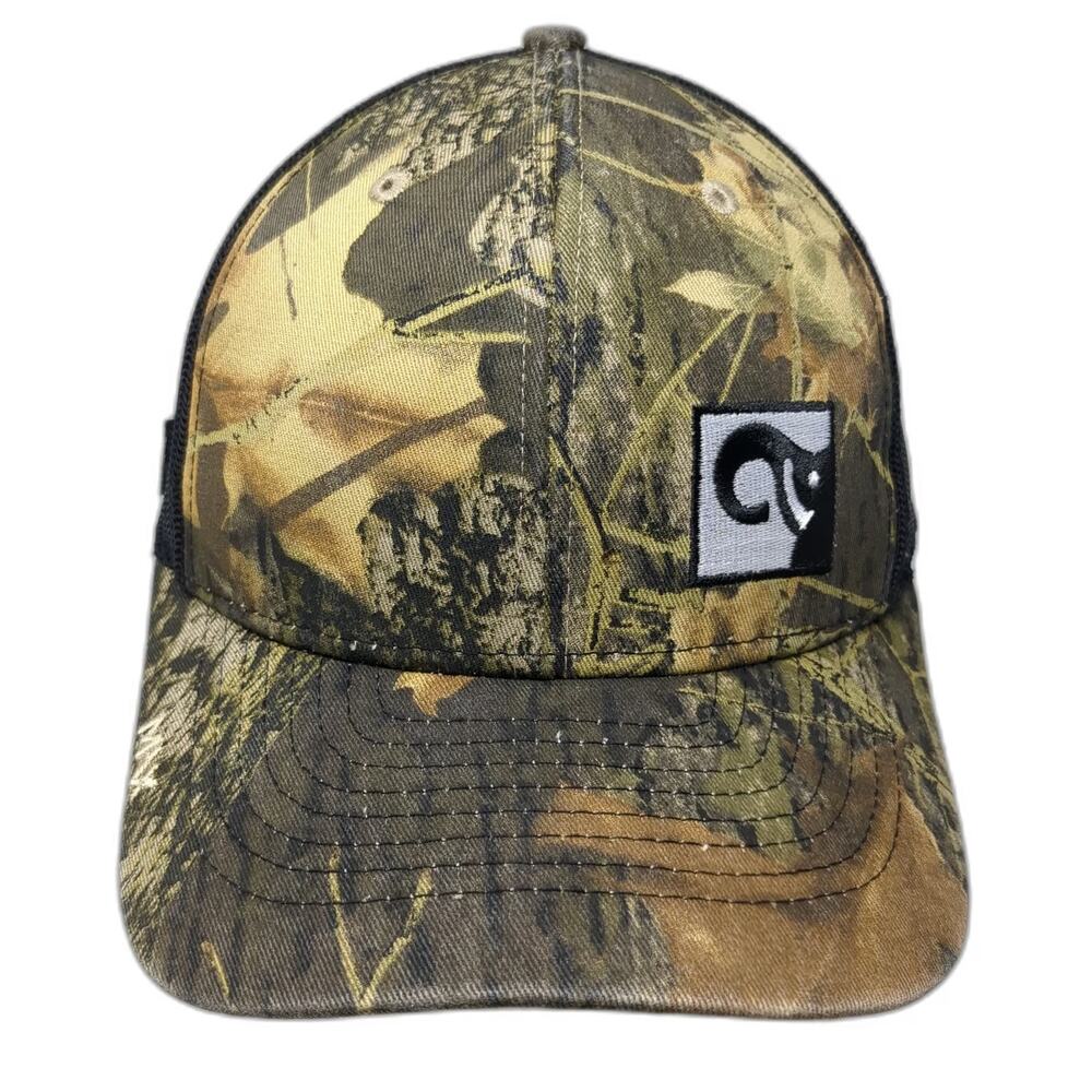 Max Trucker Hat Green One Size Camo HIAB Logo Mesh Snapback Load Handling Gear